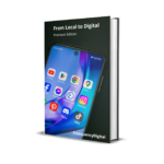 Smartphone screen displaying essential apps for digitizing a local business — Google Maps, Instagram, WhatsApp Business, and social media