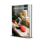 Capa do e-book Duas Horas ao Domingo, guia de batch cooking em seis bases independentes